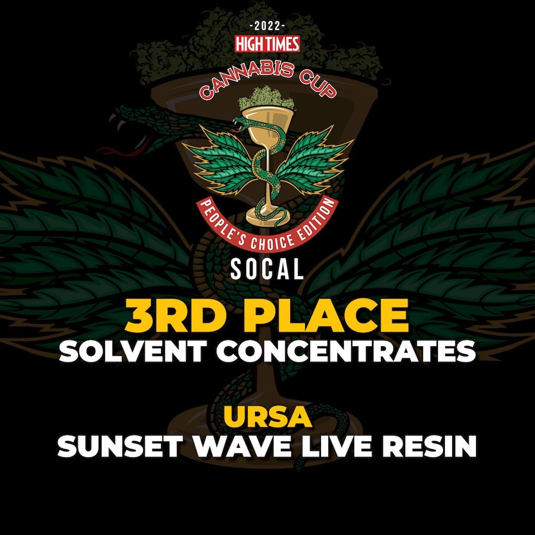 Ursa Wins 3rd Place at 2022 HighTimes Cannabis Cup URSA Extracts