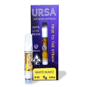 white runtz 1g live resin cart